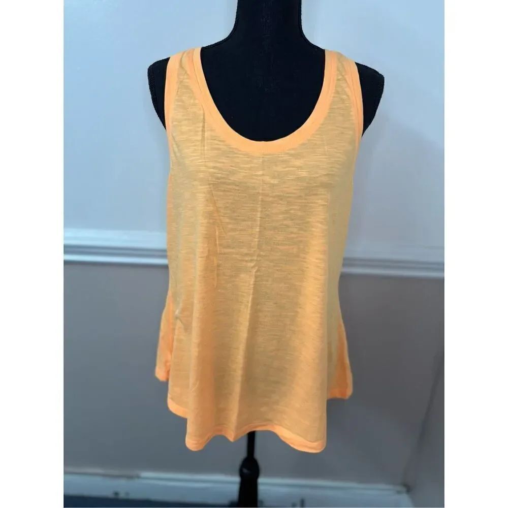 New Directions Weekend Light Orange Tank Top Size Large